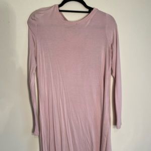 Pink Longsleeve Tshirt Dress